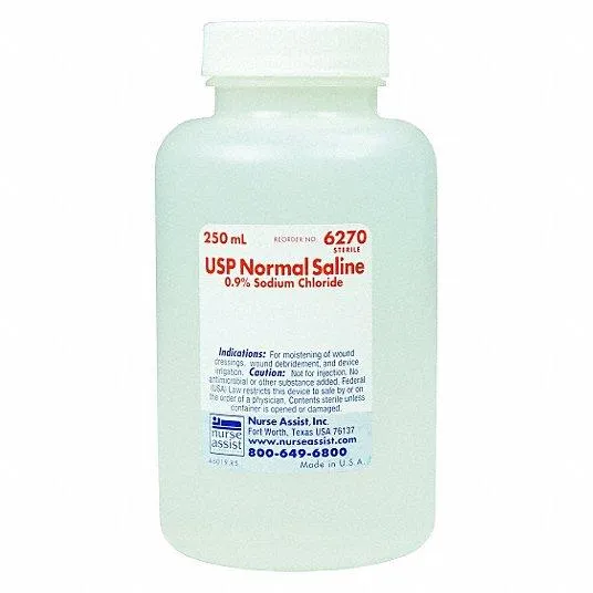 USP Normal Sterile Saline Screw Top Container 250mL