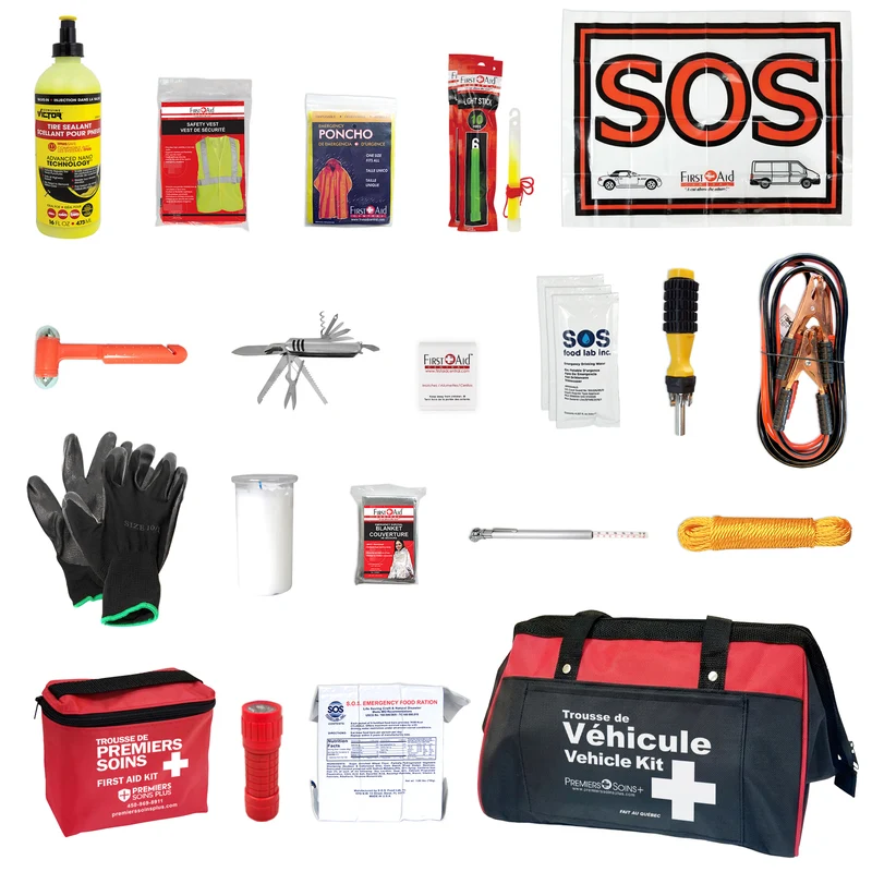 Trousse d'urgence pour véhicules en bord de route