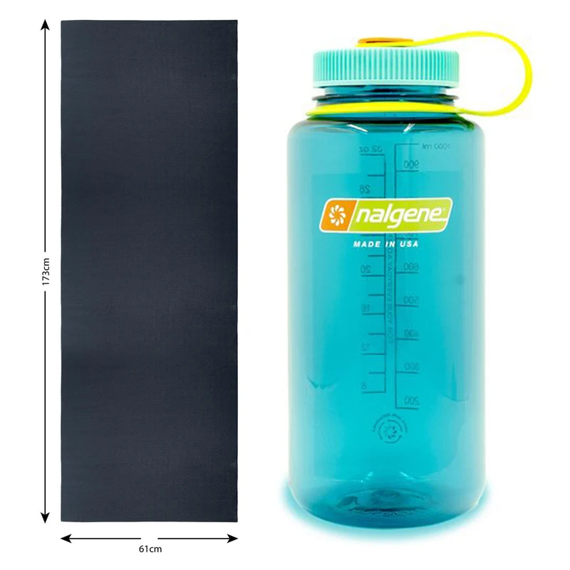 BIOS Living Exercise Bundle with Yoga Mat and Nalgene Bottle
