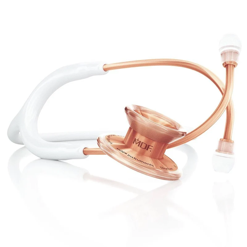 MD One® Epoch® Titane - Stéthoscope Adulte - Blanc / Or Rose