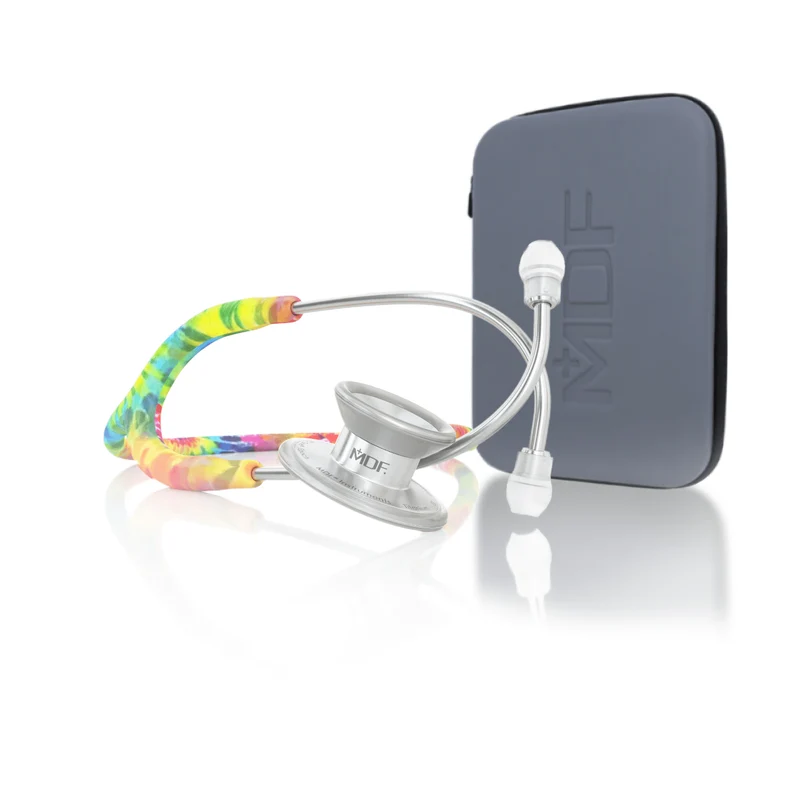 MD One® Epoch® Titane - Stéthoscope Adulte - Tie Dye avec Étui