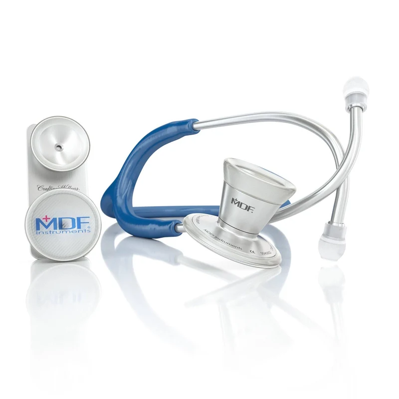 ProCardial® Stéthoscope de Cardiologie Adulte & Pédiatrique en Acier Inoxydable - Bleu Royal