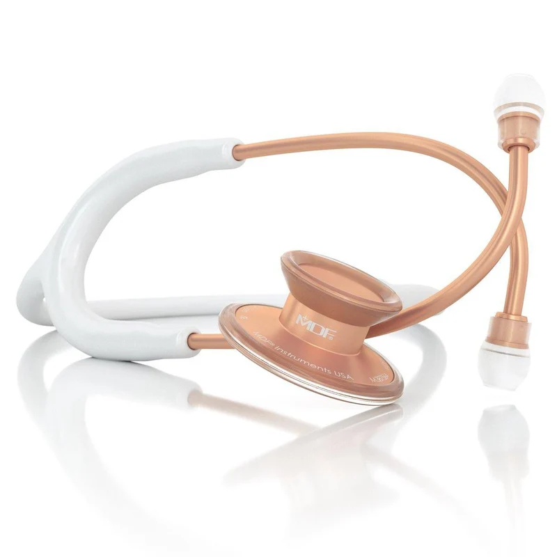 Stéthoscope Acoustica® - Blanc / Or rose mat
