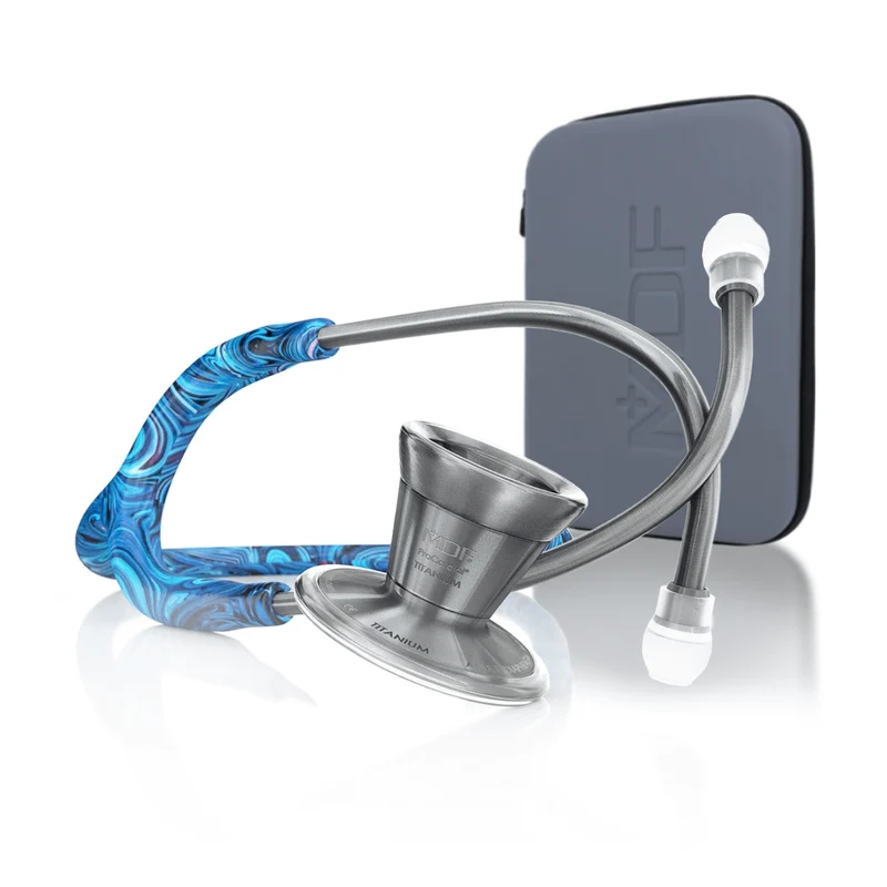 ProCardial® Titane - Stéthoscope de Cardiologie Adulte - Starry Night / Metalika avec Étui