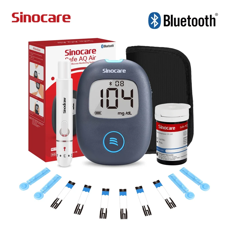 Sinocare Safe AQ Air Bluetooth Blood Sugar Monitor