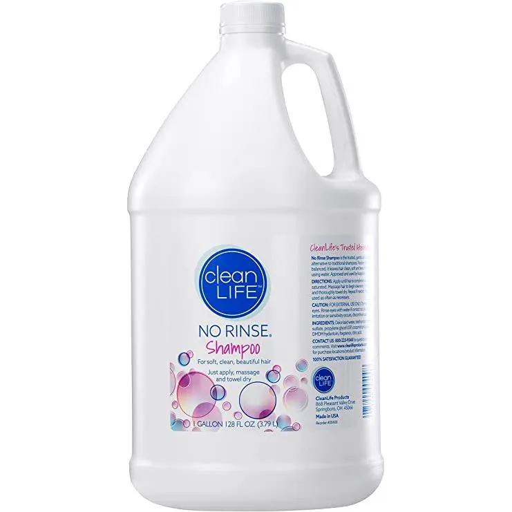 cleanLIFE No-Rinse® Shampoo, 1 gallon, Alcohol-free, Ready To Use