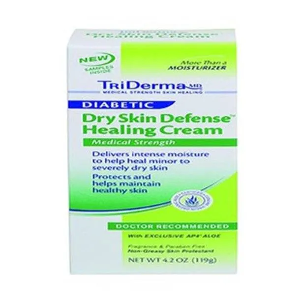 TriDerma Diabetic Dry Skin Defense Healing Cream, 4.2 oz.