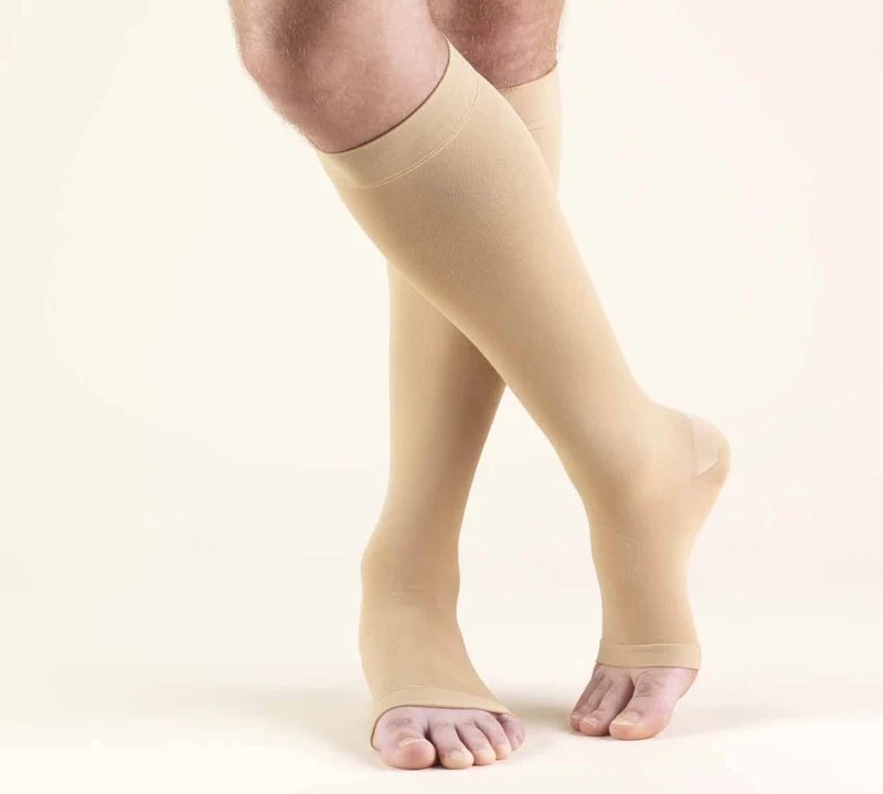 Soft Fit Knee High 20-30Mm Open Toe, 4Xl, Beige