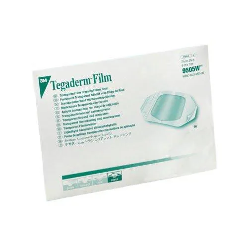 Tegaderm Transparent Adhesive Film Dressing Picture Frame Style 2-3/8" x 2-3/4"