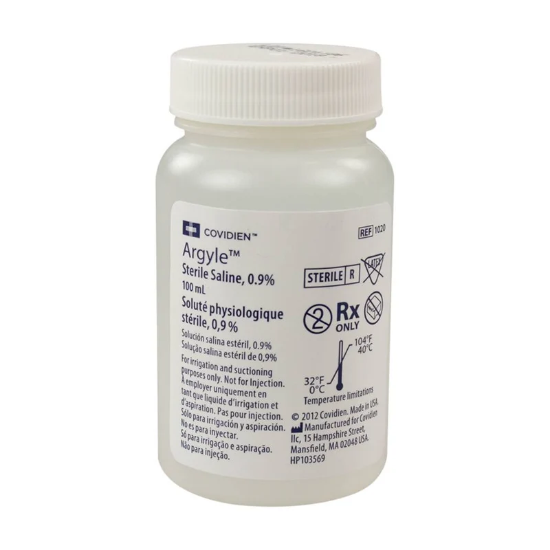 Kendall Argyle™ 0.9% Sterile Saline 100mL, with Safety Seal