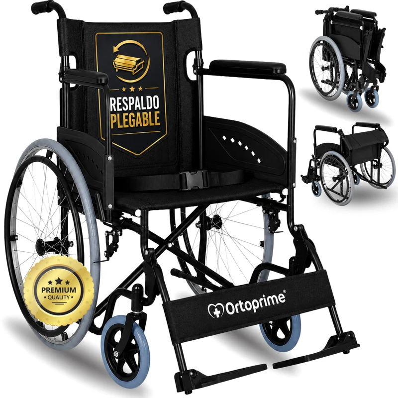Fauteuil Roulant Pliable Leger pour Adulte Autopropulsable