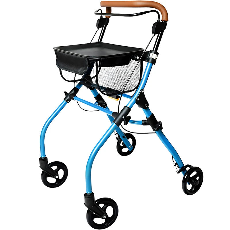 Déambulateur Rollator Intérieur Pliant avec Plateau