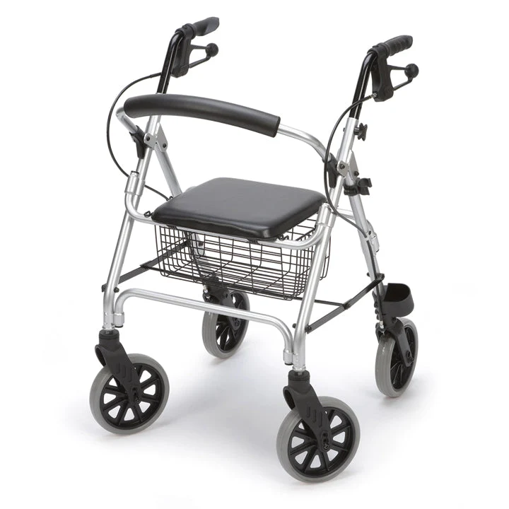 Déambulateur Rollator Avec Freins et Siège Rembourré