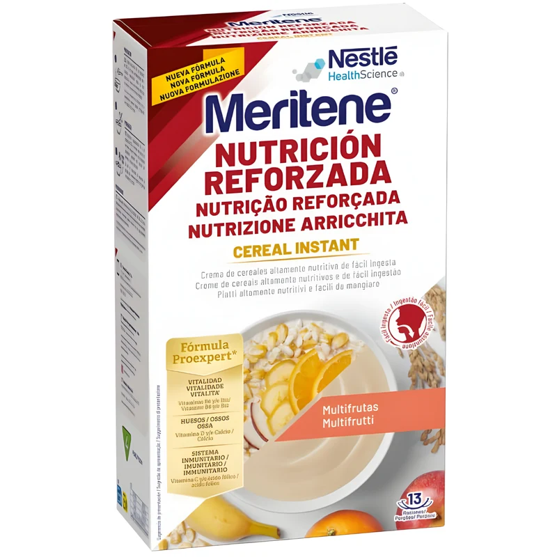 Meritene Céréales avec Protéines pour 13 portions | Multifruits