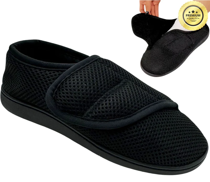 Chaussons Orthopédiques Femme et Homme Pieds Enflés Respirant