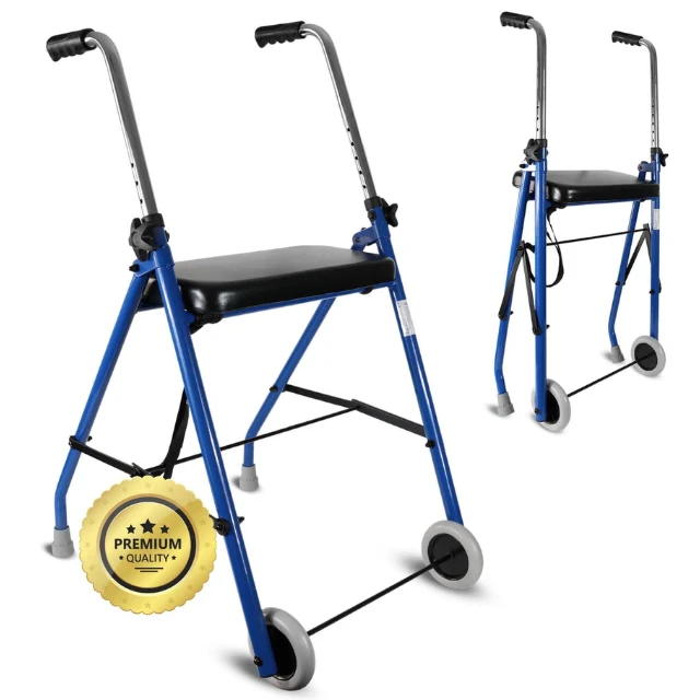 Rollator pour Personnes Âgées 2 Roues | Rollators Pliables pour Adultes