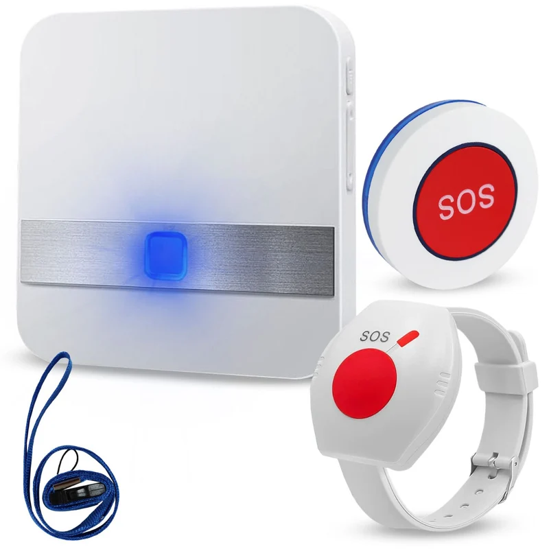 Alarme Avertisseur pour Personnes Âgées | Bouton d'Urgence SOS