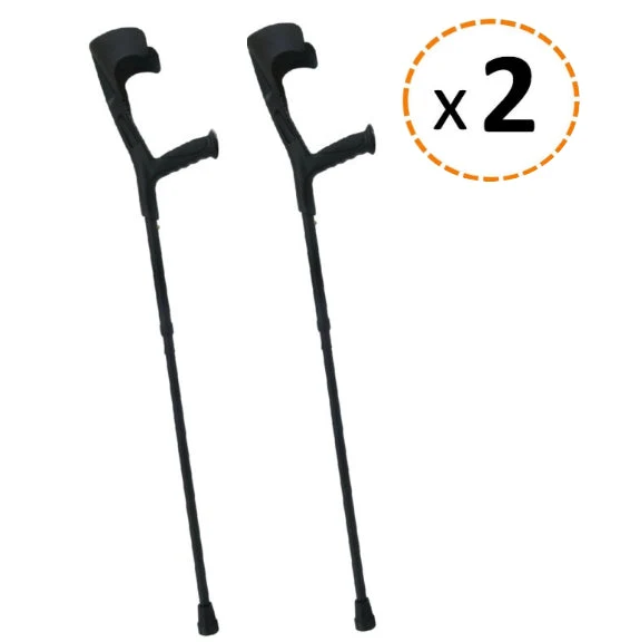 Paire de Béquilles Orthopédiques 2 Unités Réglables en Hauteur | Choisissez Votre Couleur