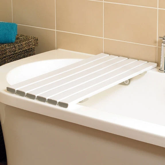 Tablette Blanche Extra-large pour Baignoire