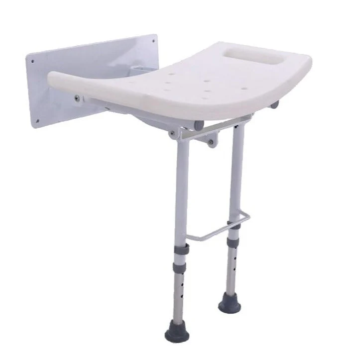 Siège de Douche Pliable avec Pieds Muraux