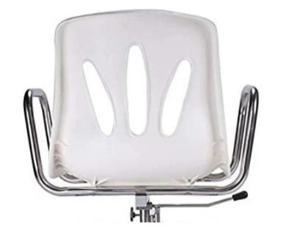 Chaise de douche pivotante à 360° avec roues