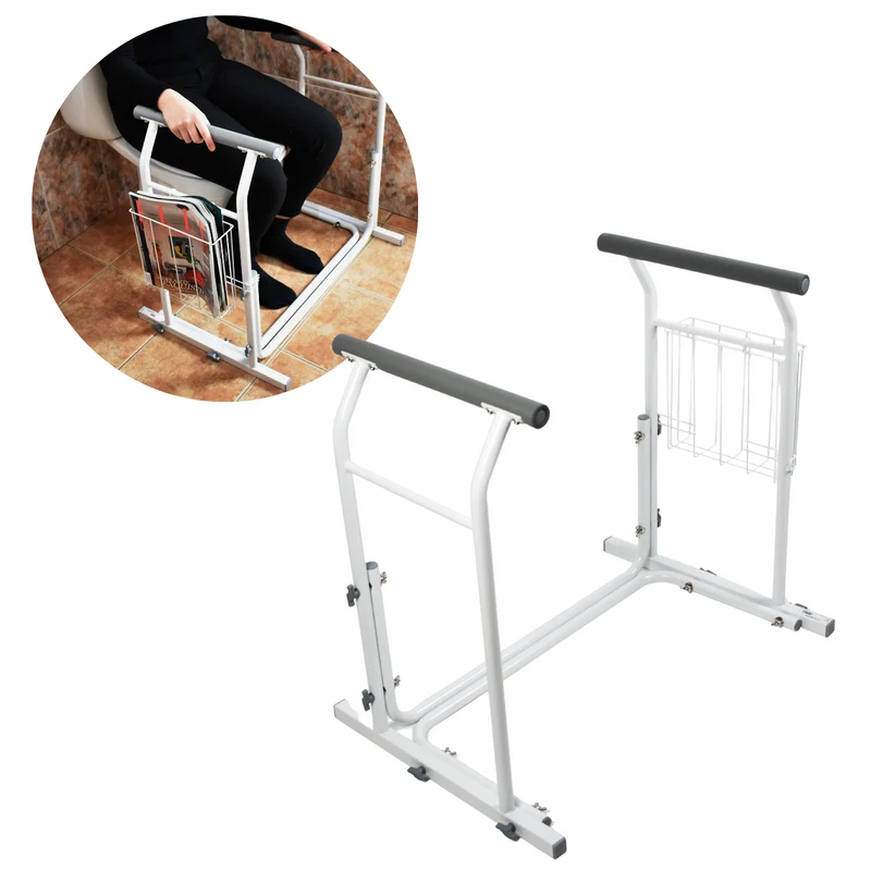 Accoudoirs WC Portables avec Porte-revues