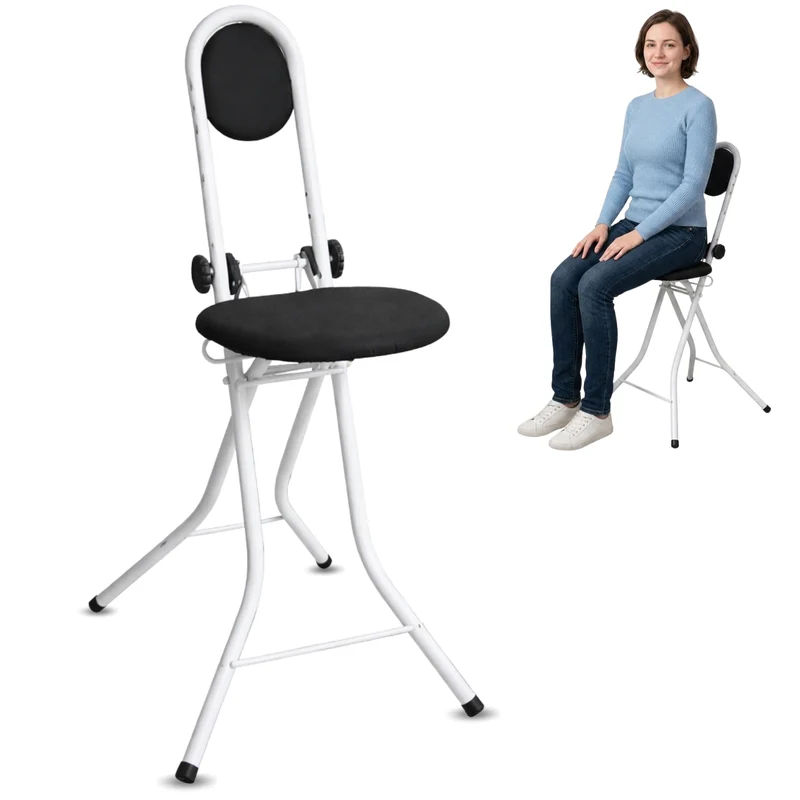 Chaise d’Appui avec Dossier | Hauteur Réglable