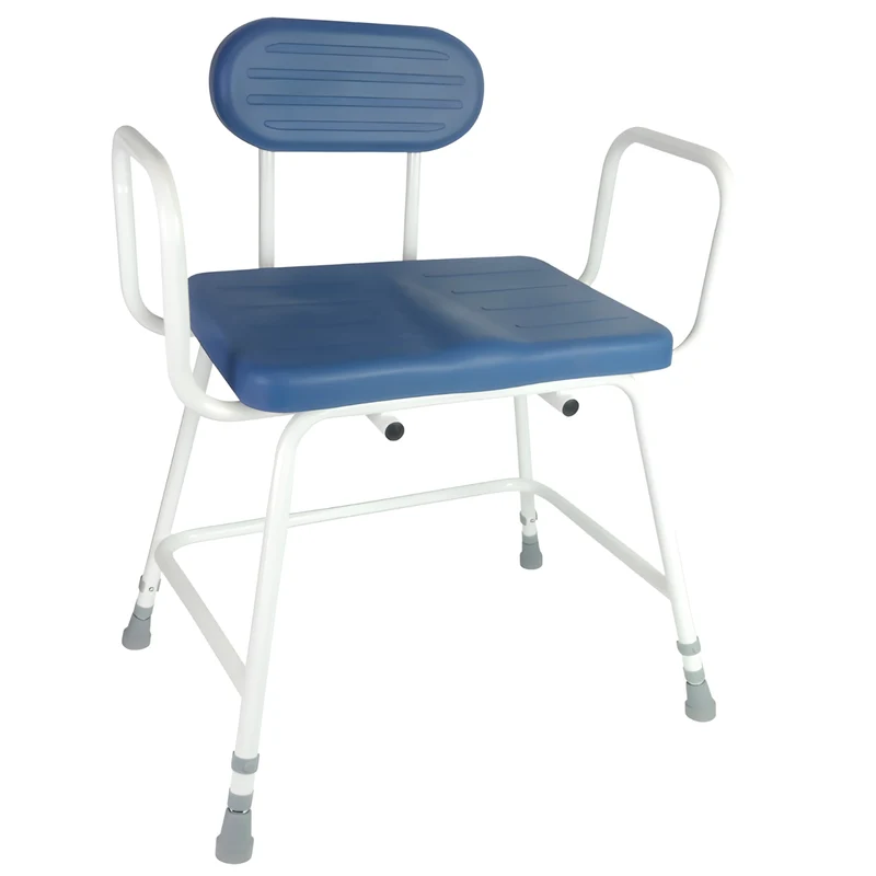 Chaise de Douche Bariatrique XXL avec Dossier et Accoudoirs