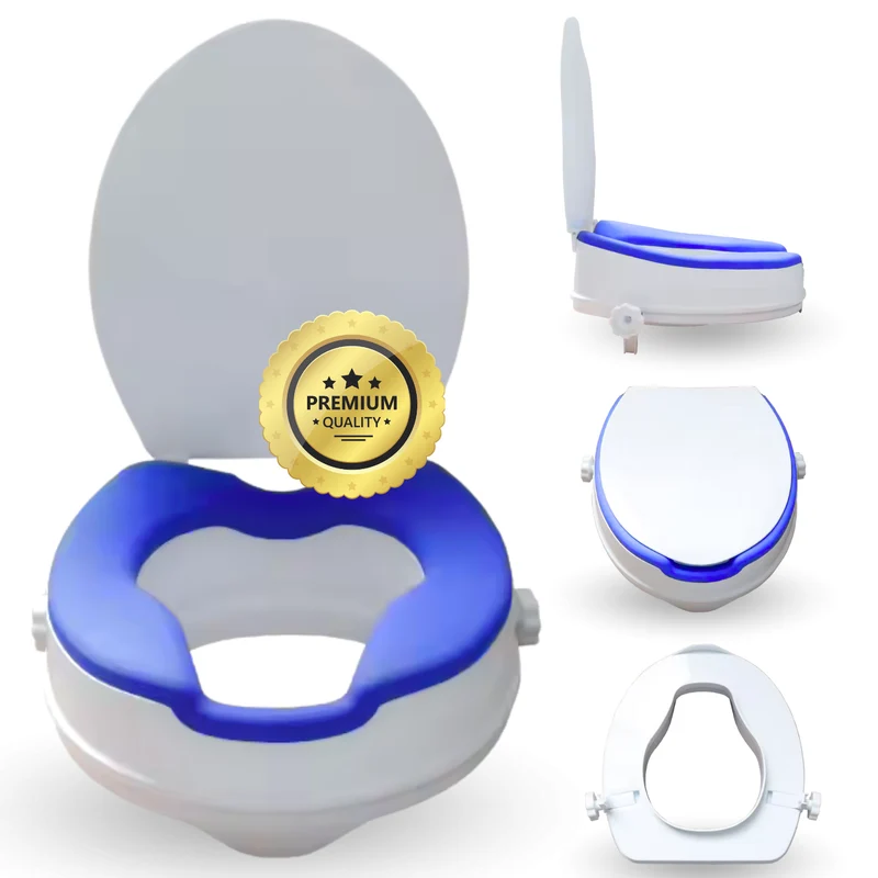 Élévateur WC Adulte 10cm Rembourré | Rehausseur WC Universel