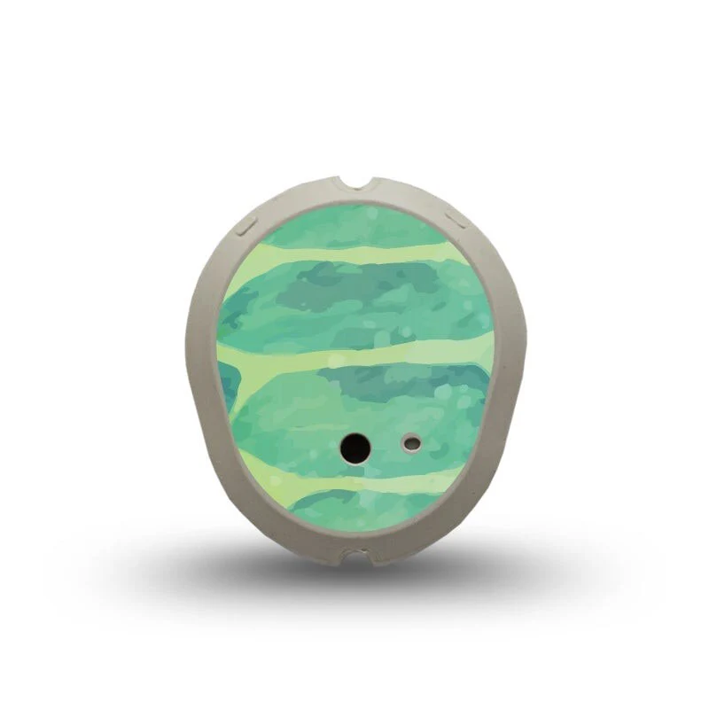 Autocollant pour émetteur ExpressionMed Dexcom G7 : Tortue aquarelle