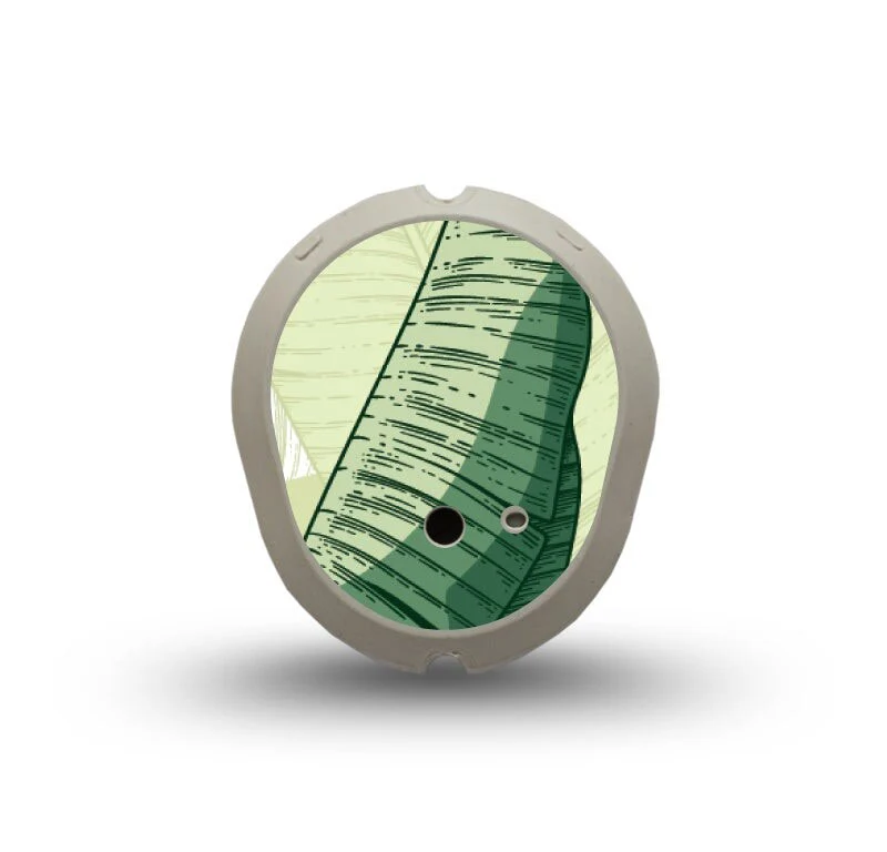 Autocollant pour émetteur ExpressionMed Dexcom G7 : feuille de palmier
