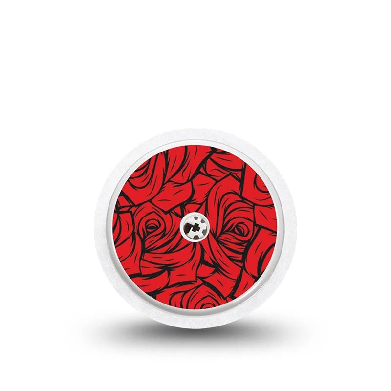 Autocollant pour capteur ExpressionMed Freestyle Libre 2 : Roses