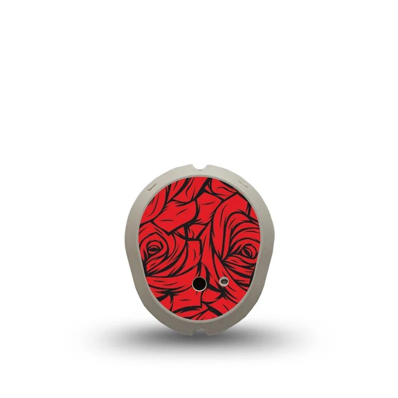 Autocollant pour émetteur ExpressionMed Dexcom G7 : Roses