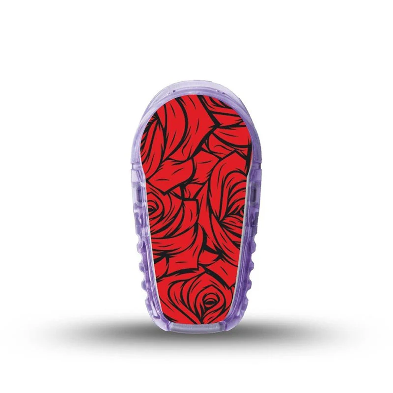 Autocollant pour émetteur ExpressionMed Dexcom G6 : Roses