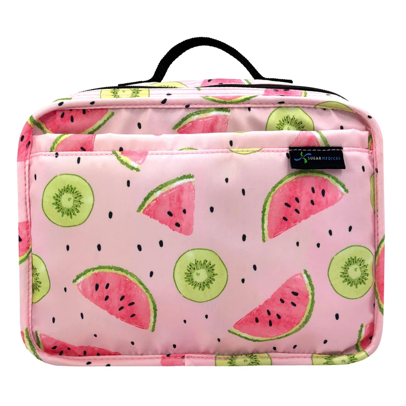 Sac de voyage isotherme Sugar Medical pour diabétiques : pastèque