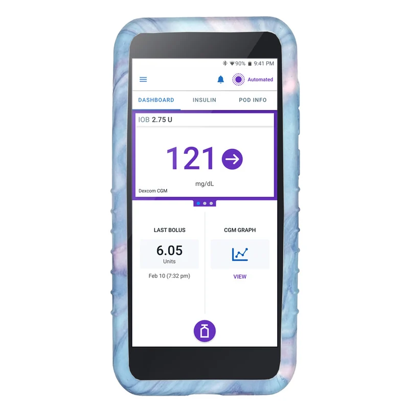 Coque gel Omnipod 5 : Rêve d'aquarelle