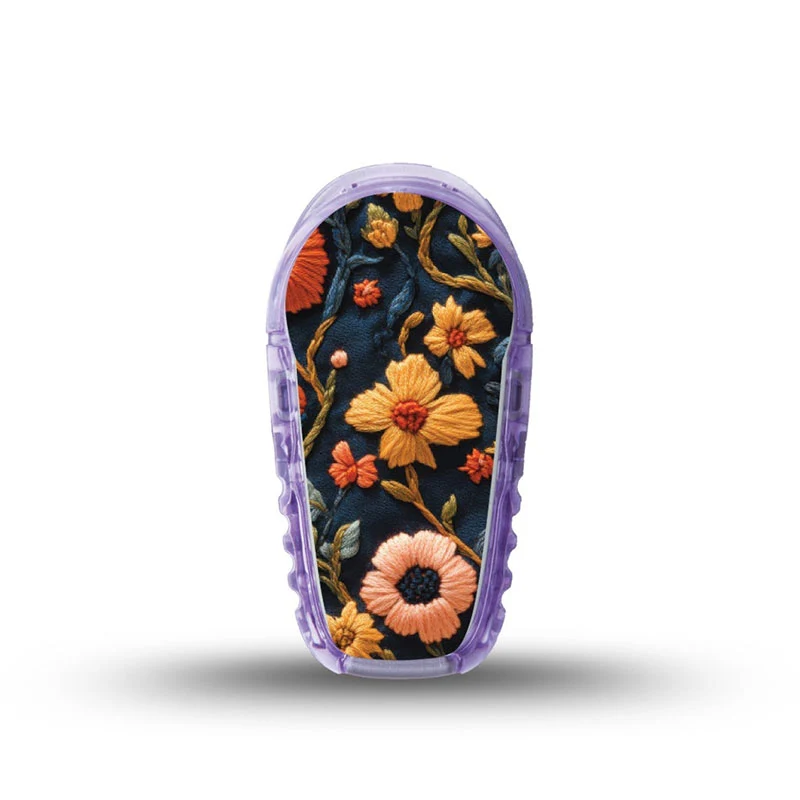 Autocollant de l'émetteur ExpressionMed Dexcom G6 : Fantôme brodé