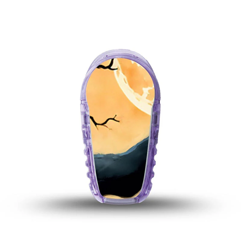 Autocollant pour émetteur ExpressionMed Dexcom G6 : Chat noir effrayant