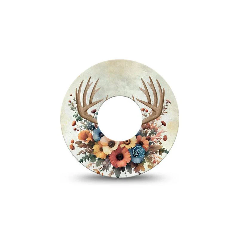 Bandes adhésives ExpressionMed pour perfusion par pompe : Bois de cerf fleuris
