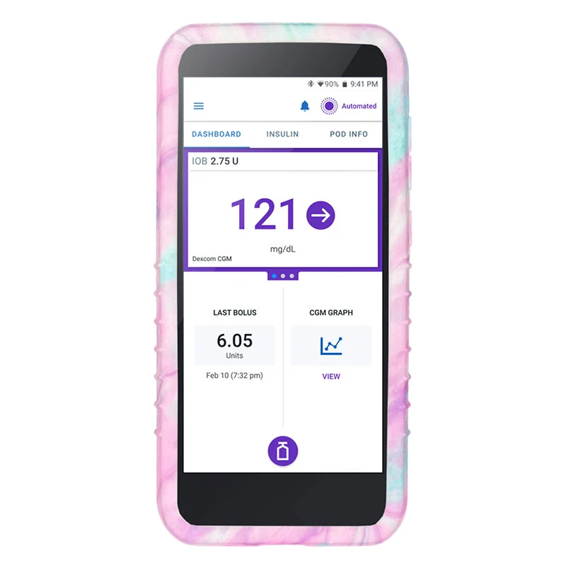 Omnipod 5 Gel Skin : Nuage rose