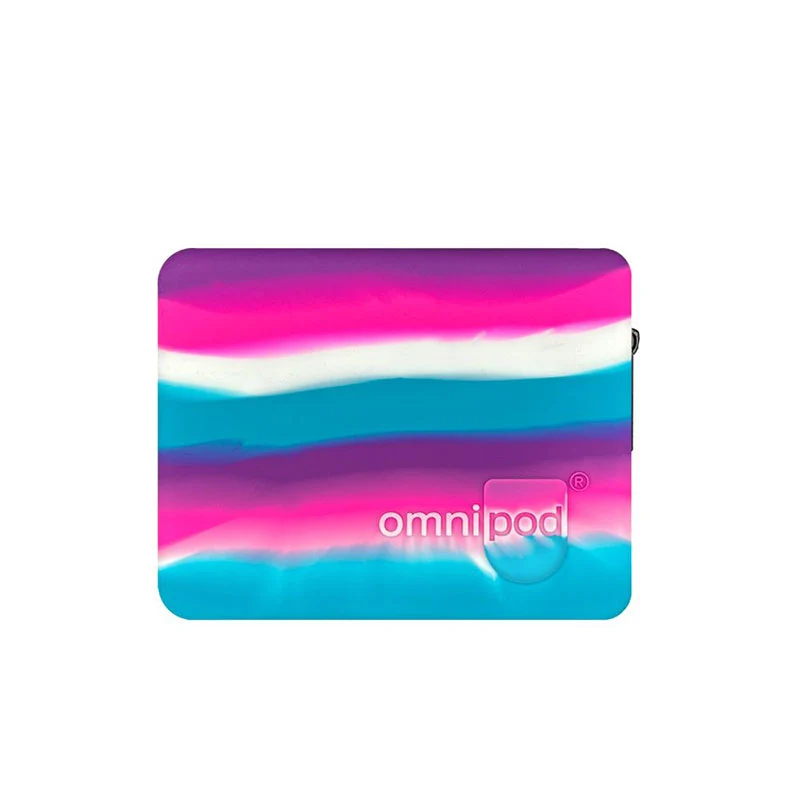 Étui de protection de voyage Omnipod de Sugar Medical : rose, bleu, blanc, tie-dye