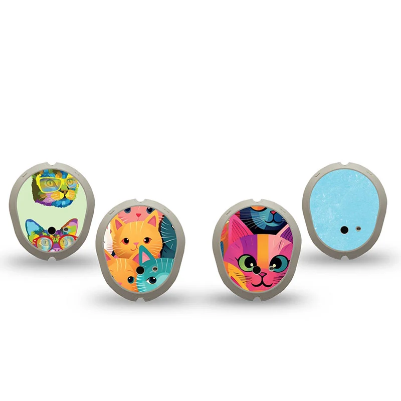 Autocollant pour émetteur ExpressionMed Dexcom G7 : Meow Magic Variety pack