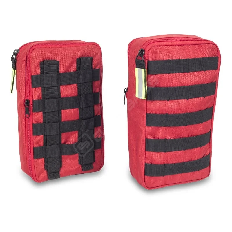 EB02.036 Poches latéraux molle pour paramédics, polyester 1000D rouge