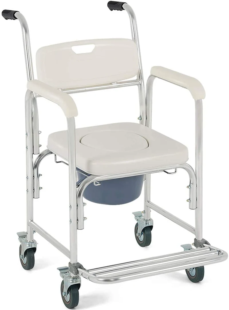 Chaise de douche WC avec Pieds Rabattables