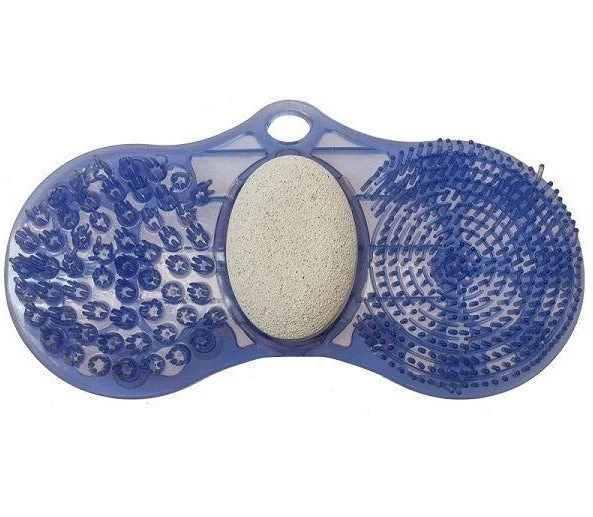 Lave-pieds 3 en 1 avec fixation | Exfoliant relaxant