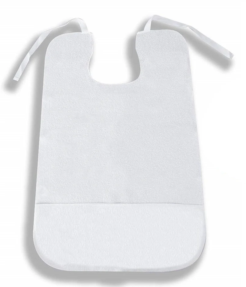 Bavoir Imperméable en Éponge pour Adulte