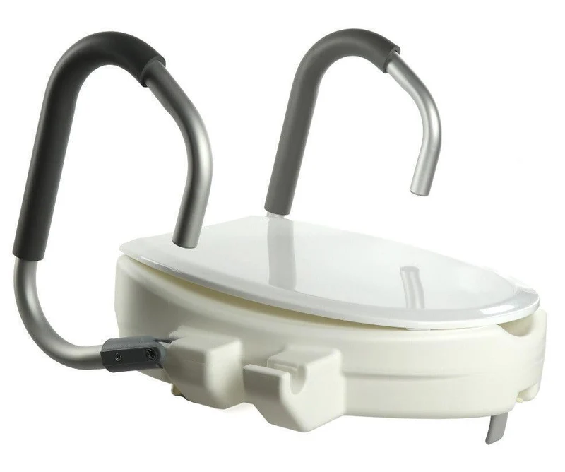 Rehausseur WC 12 cm avec Accoudoirs Rabattables