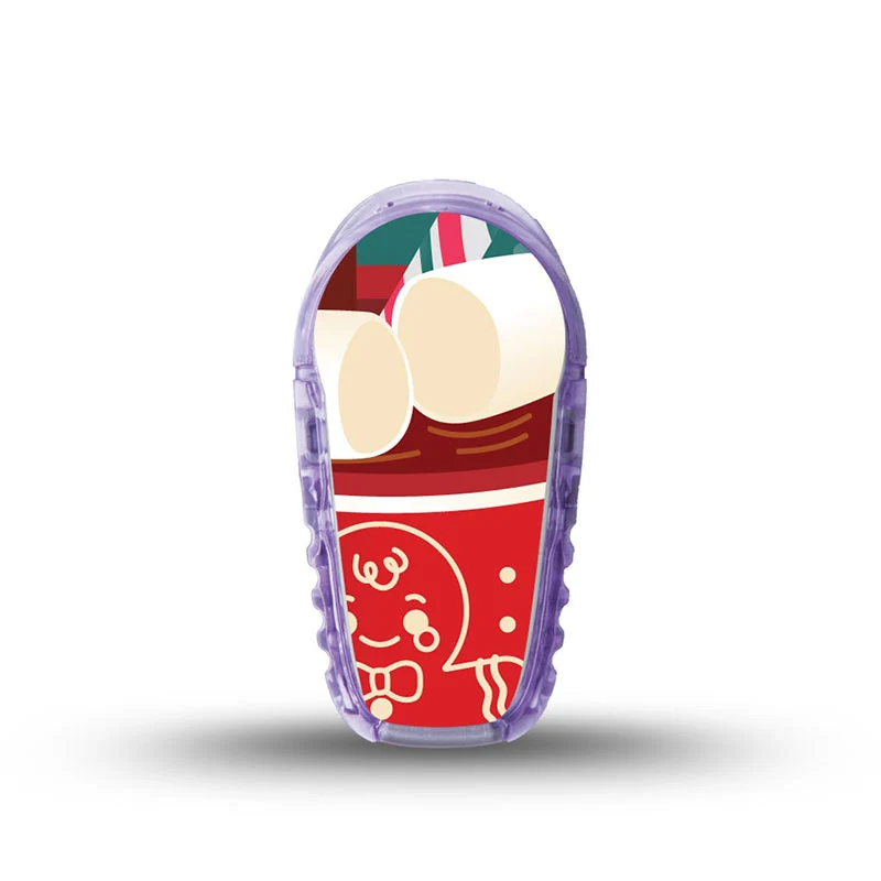 Autocollant pour émetteur ExpressionMed Dexcom G6 : Chocolat chaud