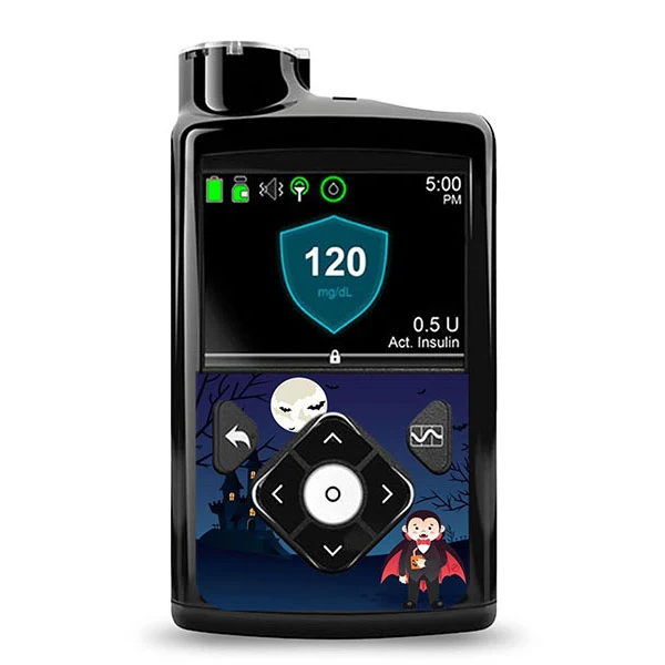 Autocollant décoratif ExpressionMed Medtronic Minimed : Vampire assoiffé