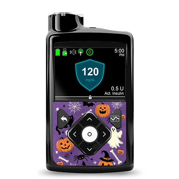 Autocollant décoratif ExpressionMed Medtronic Minimed : Joyeux Halloween